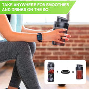 Essentials House HD-10 Black / 11.1 Electric Portable Juicer Fresh Fruit Mixer 700ML Multifunctional USB Rechargeable Shakes