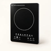 750W Portable Induction Cooktop on a warm off-white background with a soft natural shadow.