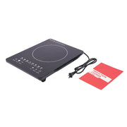 Essentials House / black / US 110V 750W Electric Induction Cooktop 8 Power Levels Touch Control Burner 180min Timer Portable