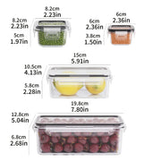 Essentials House 8PCS 8-PC BPA-Free Airtight Food Containers with Locking Lids - Microwave/Freezer Safe PP Plastic Storage