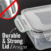 Essentials House Kitchen Food Contianers Set, Microwave Dishwasher Safe BPA FREE 10pcs 840ML Containers Set With 10stickers