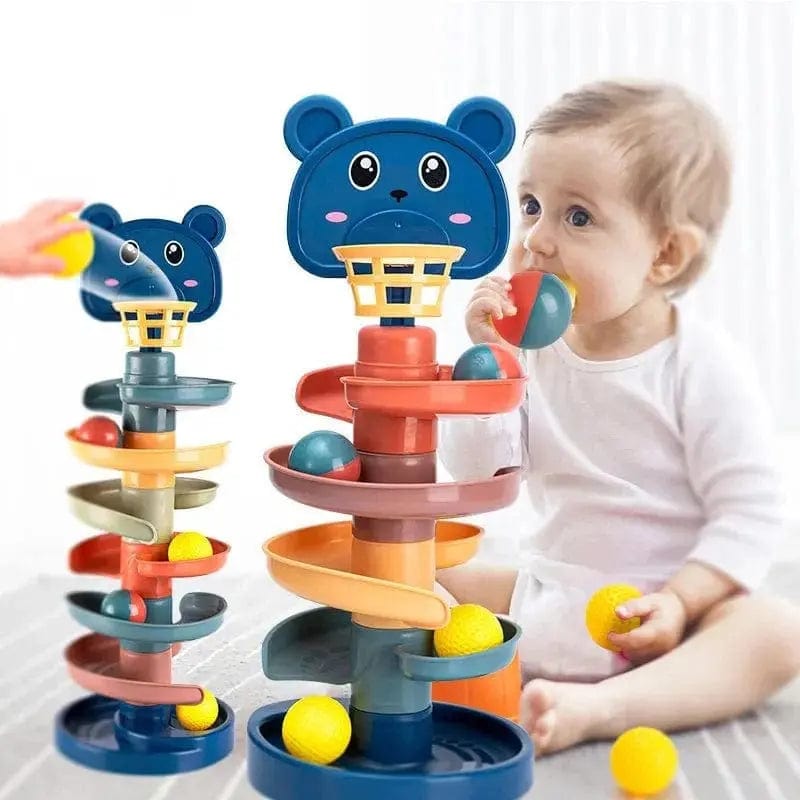 Babies Rolling Ball Pile Tower Toy - Essentialshouses