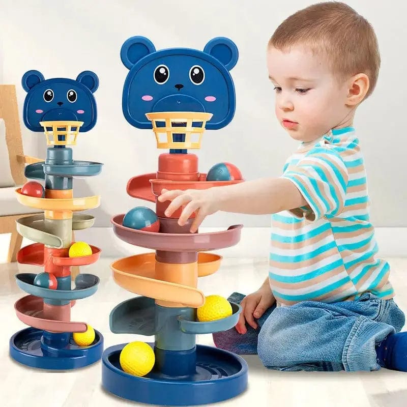 Babies Rolling Ball Pile Tower Toy - Essentialshouses