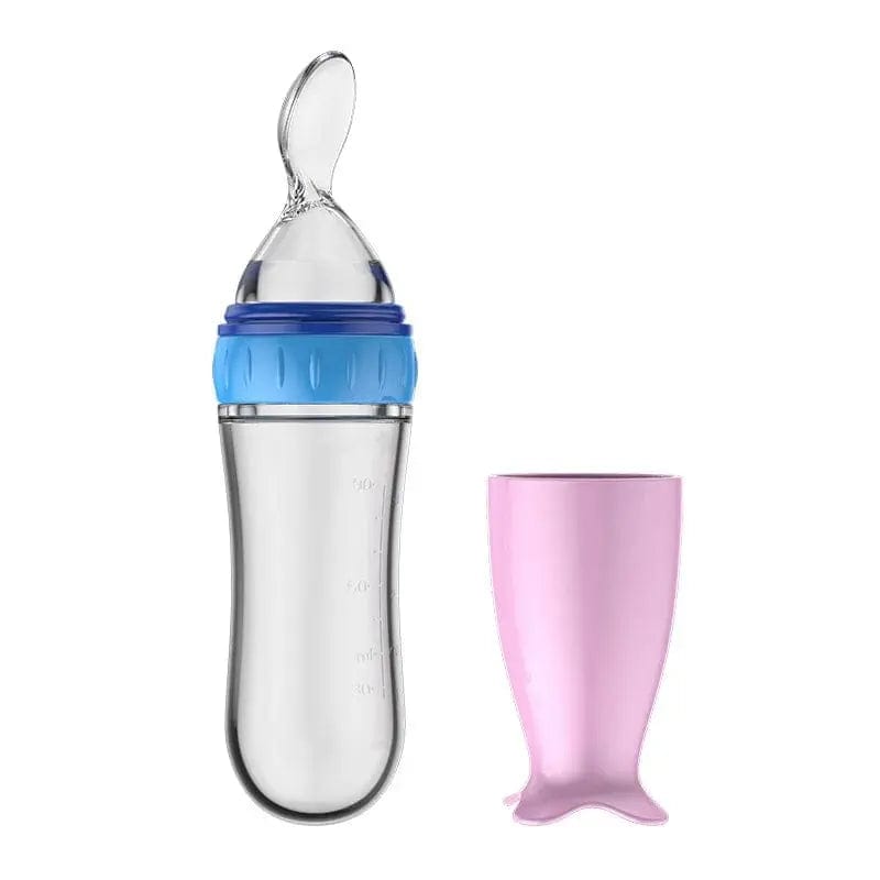 Baby Silicone Feeding Spoon Bottle - Essentialshouses