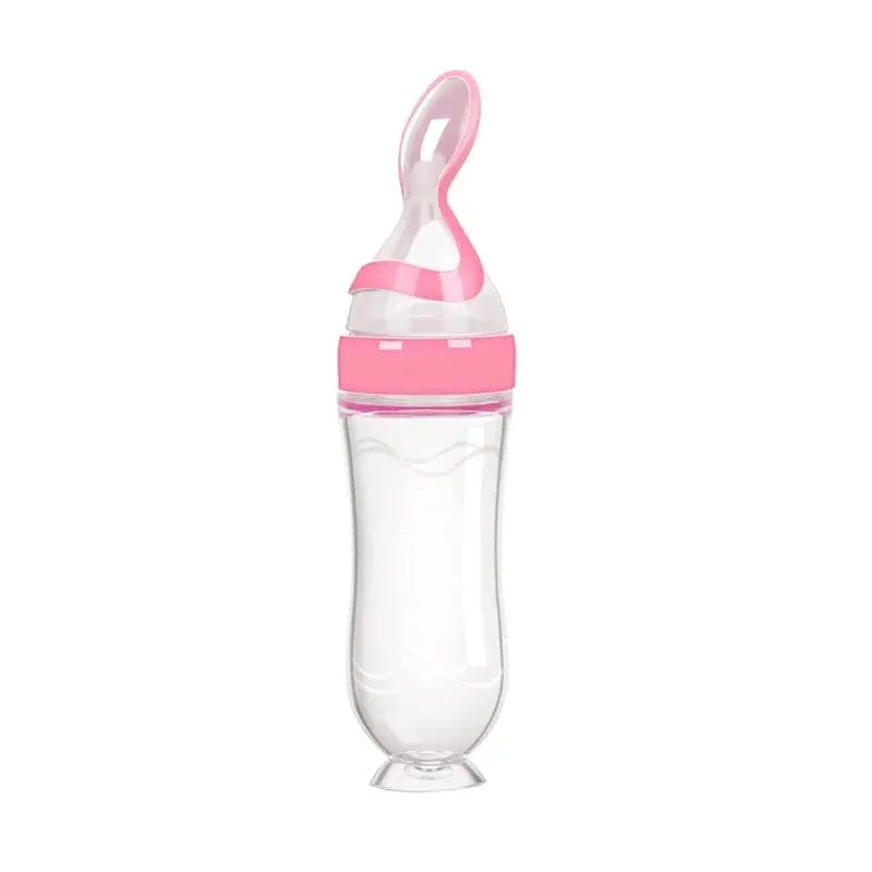 Baby Silicone Feeding Spoon Bottle - Essentialshouses