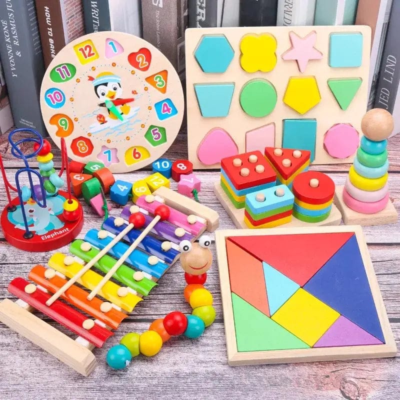 Baby Wooden Educational Montessori Toy - Essentialshouses