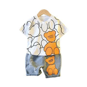 Boys Fashion Cartoon T-Shirt Sets - Essentialshouses