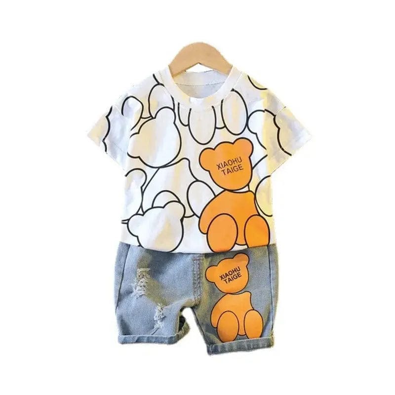 Boys Fashion Cartoon T-Shirt Sets - Essentialshouses