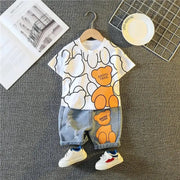 Boys Fashion Cartoon T-Shirt Sets - Essentialshouses