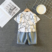 Boys Fashion Cartoon T-Shirt Sets - Essentialshouses