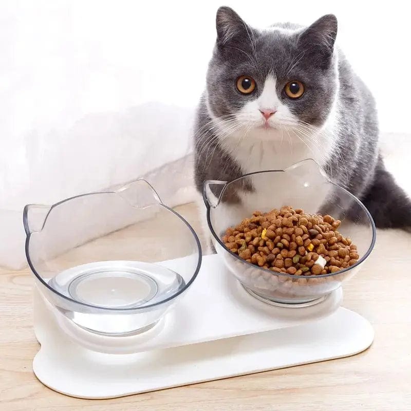 Cat Non-Slip Double Food Bowl - Essentialshouses