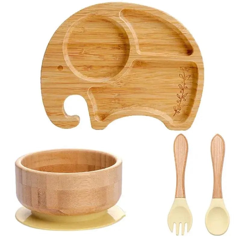 Children's Bamboo Dishes Plate - Essentialshouses