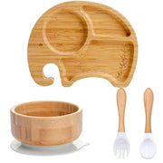 Children's Bamboo Dishes Plate - Essentialshouses