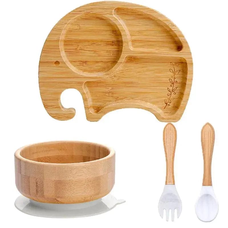 Children's Bamboo Dishes Plate - Essentialshouses