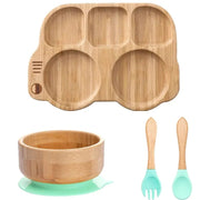 Children's Bamboo Dishes Plate - Essentialshouses