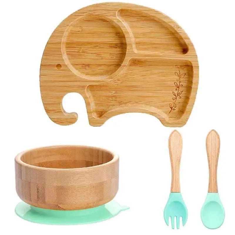 Children's Bamboo Dishes Plate - Essentialshouses