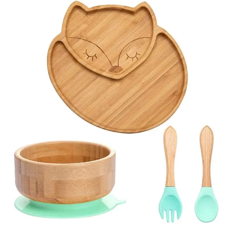 Children's Bamboo Dishes Plate - Essentialshouses