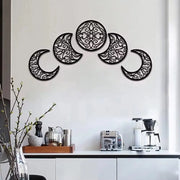 Essentials House Home & Décor Wrought iron decoration Crescent Moon Wall Art Set Of 5, Islamic Home Decor