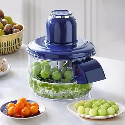 Essentialshouses Kitchen Tools & Gadgets YMD2 Ormos Electric Grape Peeling Machine - Automatic Garlic & Tomato Peeler, Rechargeable Fruit Skin Remover Tool For Small Fruits, Home Kitchen Gadget-Blue
