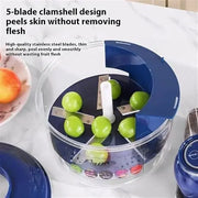 Essentialshouses Kitchen Tools & Gadgets YMD2 Ormos Electric Grape Peeling Machine - Automatic Garlic & Tomato Peeler, Rechargeable Fruit Skin Remover Tool For Small Fruits, Home Kitchen Gadget-Blue