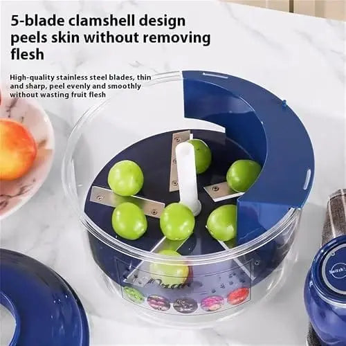 Essentialshouses Kitchen Tools & Gadgets YMD2 Ormos Electric Grape Peeling Machine - Automatic Garlic & Tomato Peeler, Rechargeable Fruit Skin Remover Tool For Small Fruits, Home Kitchen Gadget-Blue