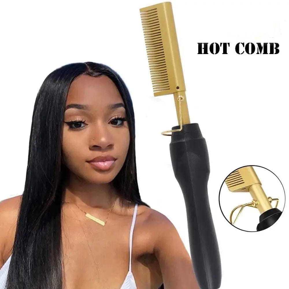 Electric Heating Hair Straightener Comb - Essentialshouses