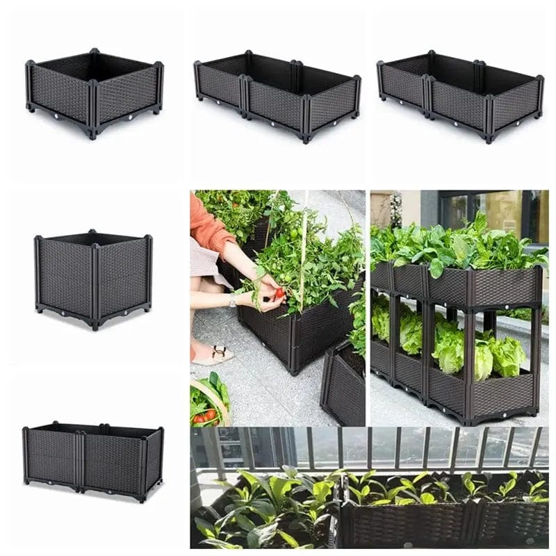 Large Rectangular Vegetables Grow Pot - Essentialshouses