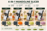 Essentials House mandoline slicer stainless steel blades close-up