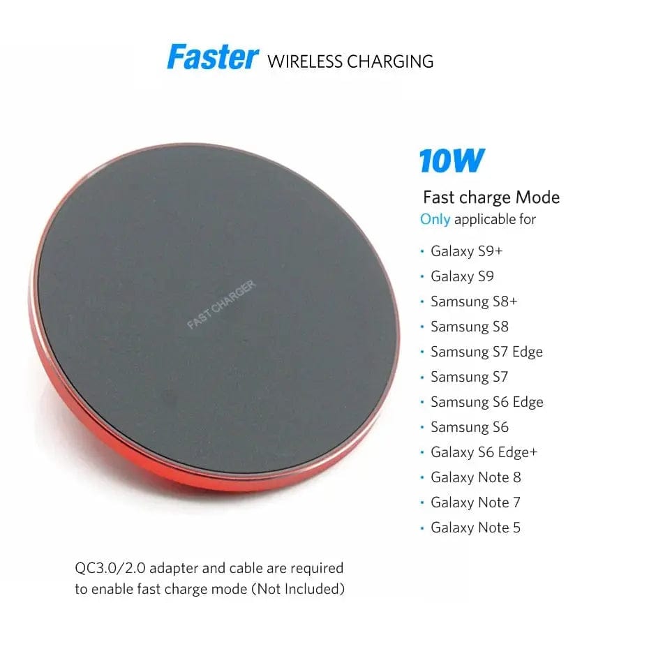 Mobile 10W QI Wireless Fast Charger - Essentialshouses