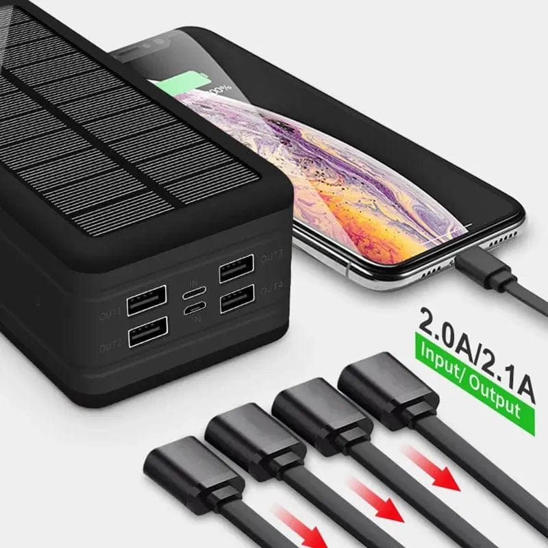 Mobile Phone100000mAh Solar Power Bank - Essentialshouses