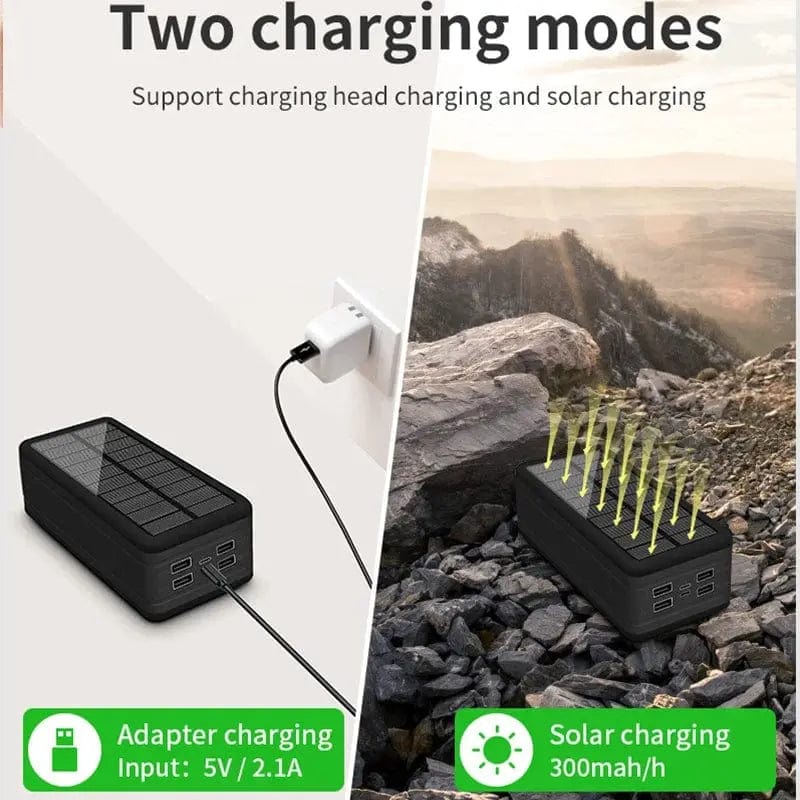 Mobile Phone100000mAh Solar Power Bank - Essentialshouses
