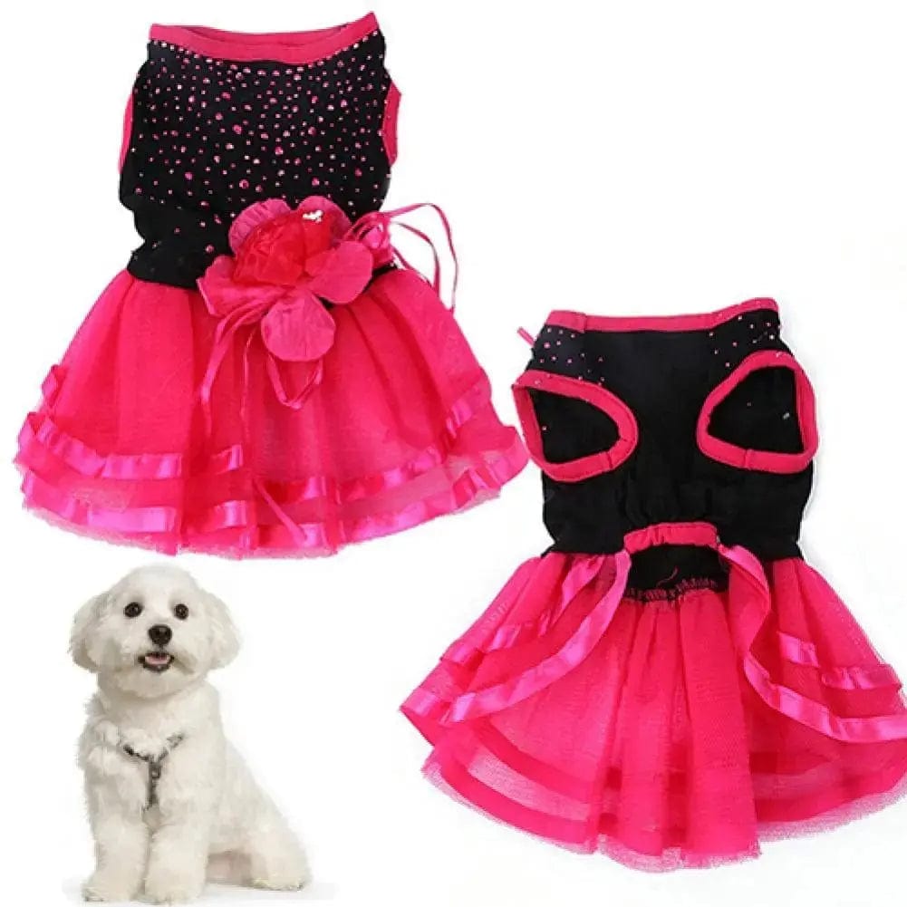 Puppy Rose Flower Summer Dress - Essentialshouses