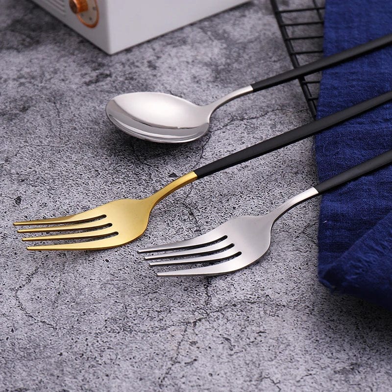 Luxury Gold Cutlery Dinnerware Set - Essentialshouses