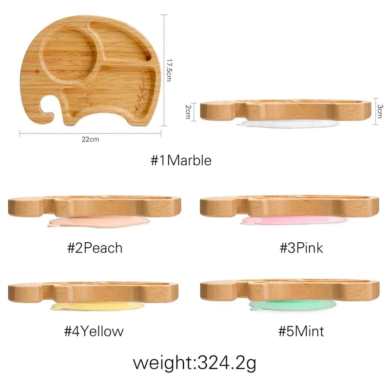 Children's Bamboo Dishes Plate - Essentialshouses