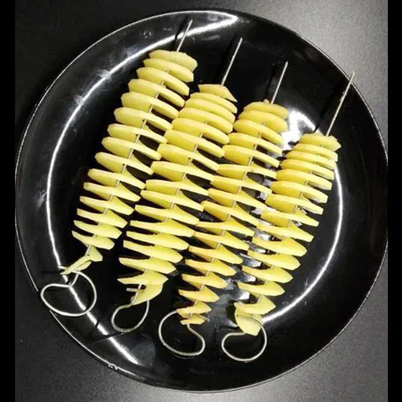 Essentialshouses Whirlwind Potato Spiral Cutter Potato Tower Making Machine Vegetable Slicer Creative Vegetable Tools Kitchen Accessories Gadgets