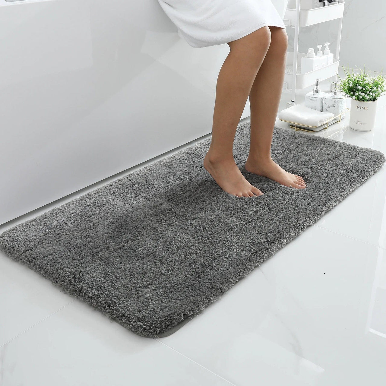 Quick Dry Soft Bathroom Plush Rug - Essentialshouses