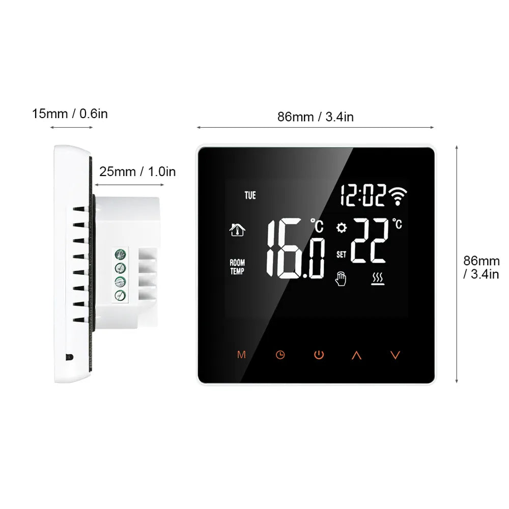 Essentialshouses AVATTO WiFi Smart Thermostat,16A Electric Floor Heating 3A Water/Gas Boiler Temperature Remote Controller For Tuya Google Home