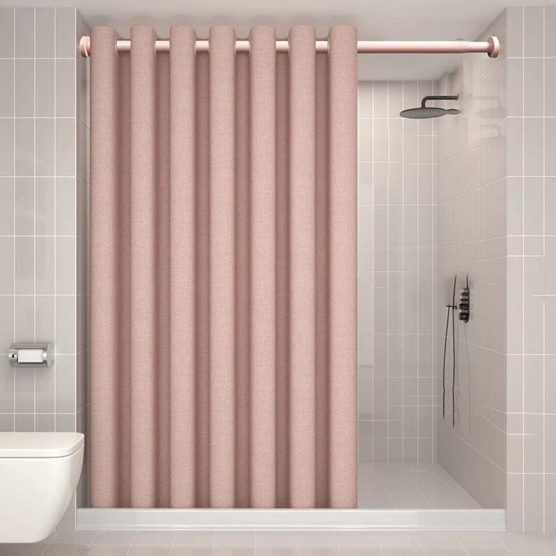 K.Water Pink Hookless Luxury Shower Curtain - Essentialshouses