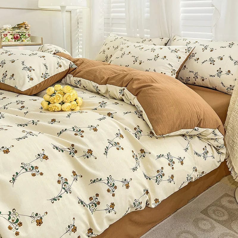 Floral Printed Bedding Set - Essentialshouses
