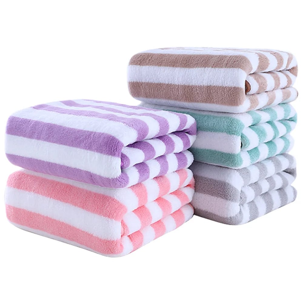 Stripes Absorbent Quick Drying Bath Towel
