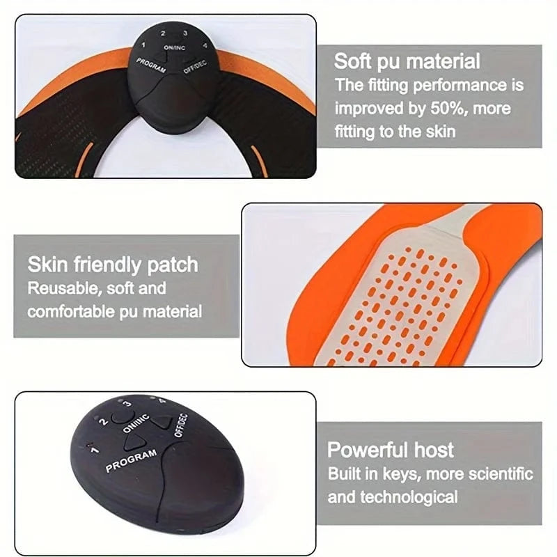 Product with features highlighted on a white background