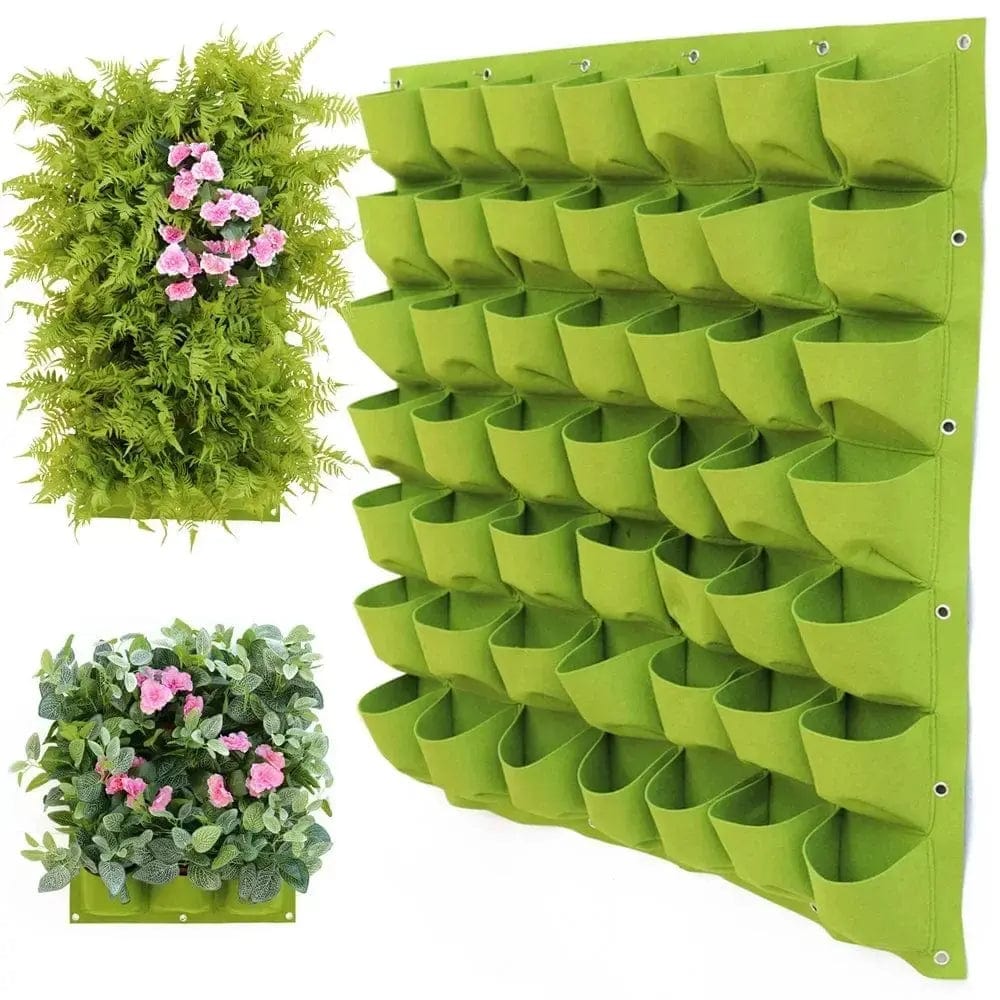 Wall Hanging Pockets Planting Pot - Essentialshouses