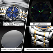 Waterproof Luminous Date Week Watches - Essentialshouses