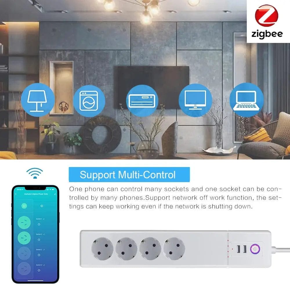 WiFi Control Smart Surge Protector - Essentialshouses