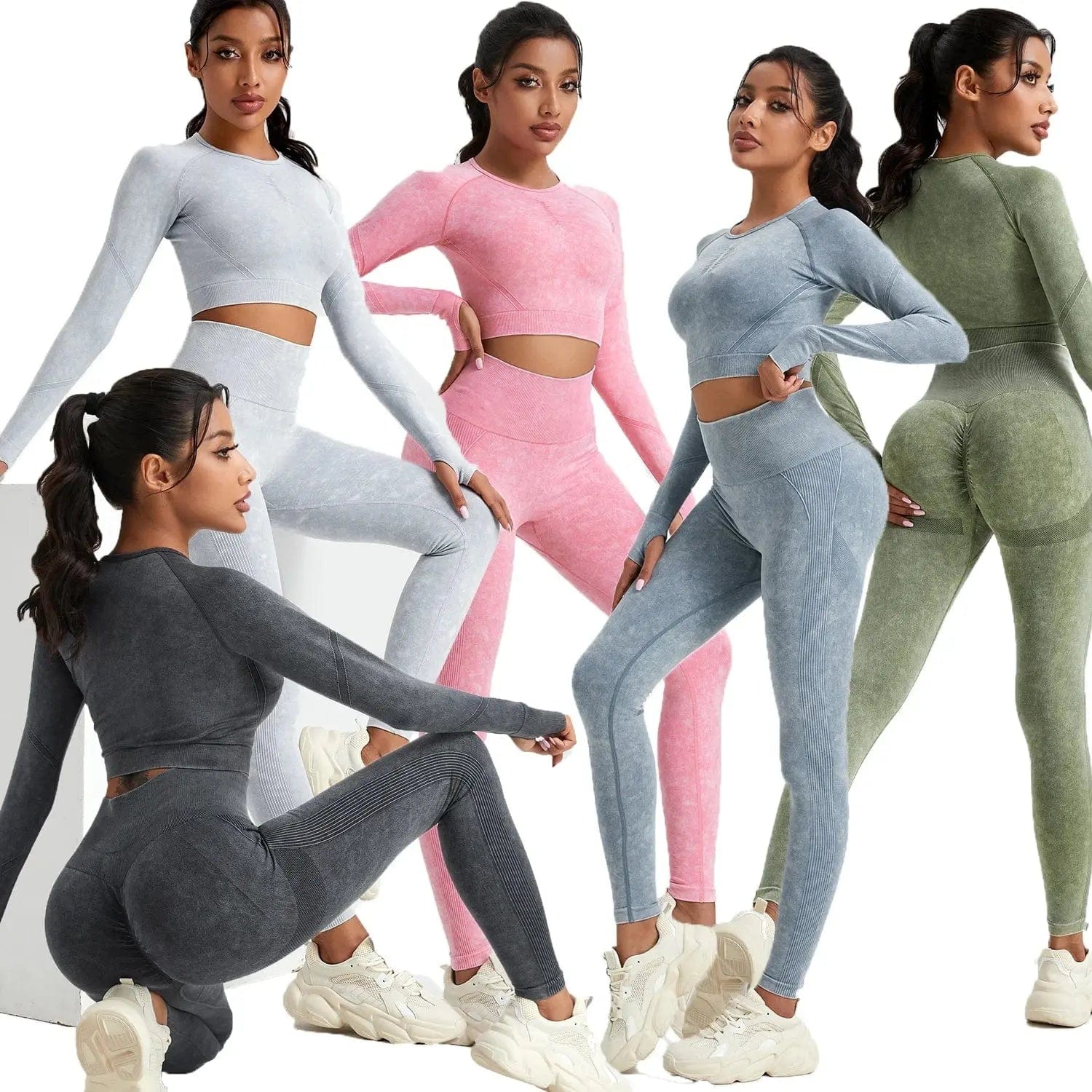 Woman Gym Casual Sport Pants Suit - Essentialshouses