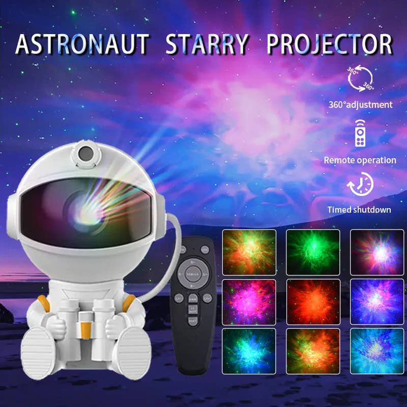 Essentials House Hold Telescope / USB Plug Astronaut Projector Galaxy Starry Night Lights for Bedroom LED Nebula Lamp