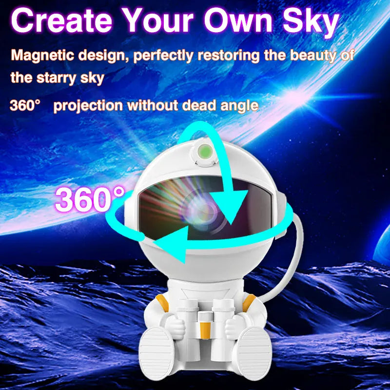 Essentials House Hold Telescope / USB Plug Astronaut Projector Galaxy Starry Night Lights for Bedroom LED Nebula Lamp