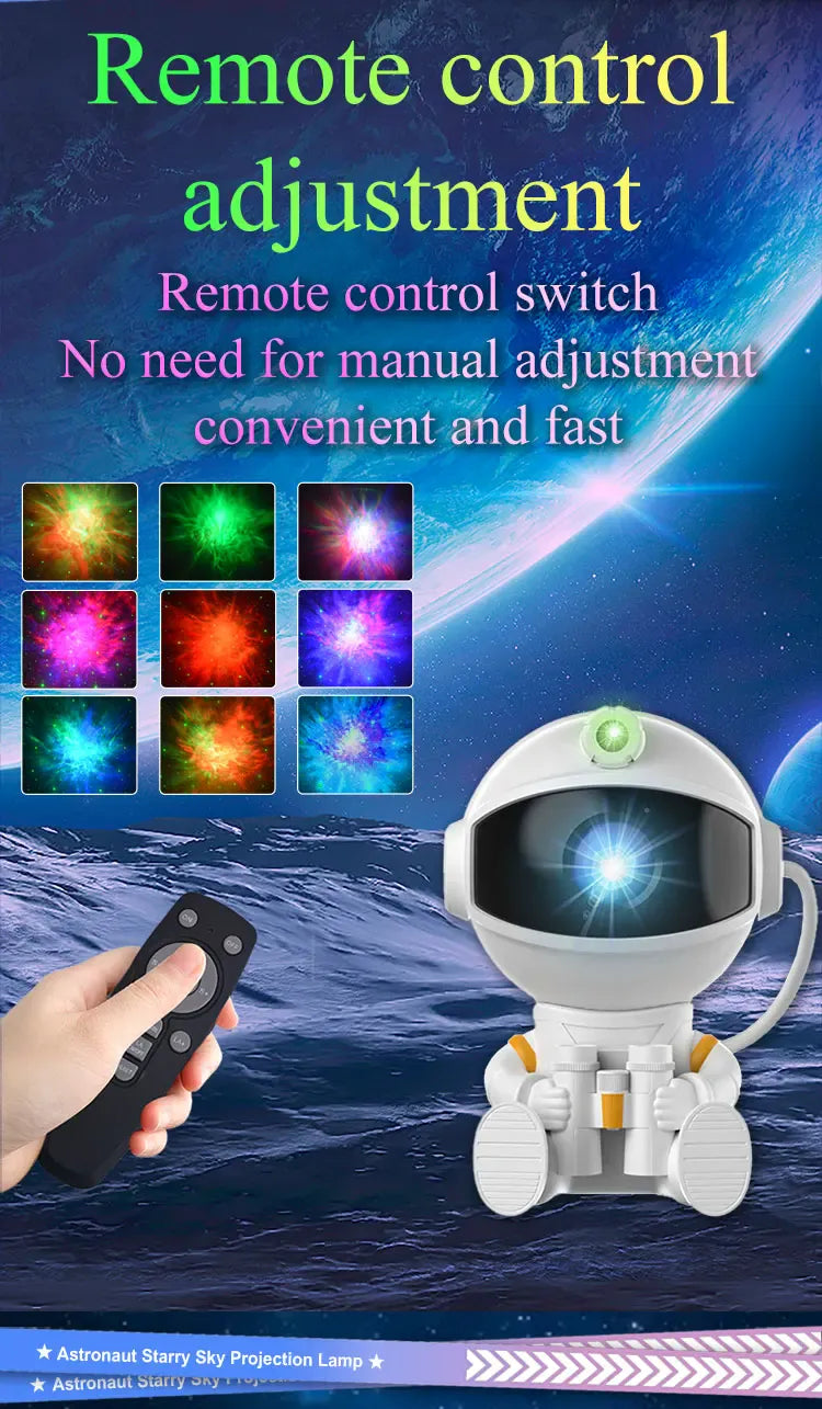 Essentials House Hold Telescope / USB Plug Astronaut Projector Galaxy Starry Night Lights for Bedroom LED Nebula Lamp