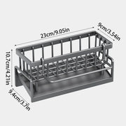 Essentials House GRAY Kitchen Sink Organizer Countertop Rack Multifunctional Sponge/Cleaning Cloth/Brush Holder Drain Rack
