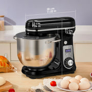 Essentials House Kitchen Food Stand Mixer, Blender, Quiet Motor, Cream Egg Whisk, Whip Dough Kneader, 6-Speed, 1200 W, 6 L